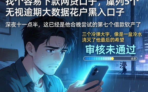 找个容易下款的网贷口子，胪列5个无视逾期大数据花户黑户口子