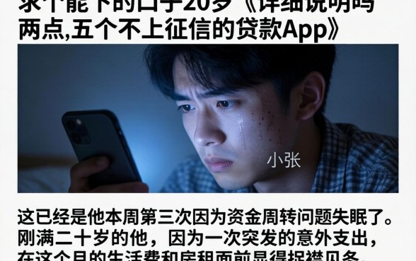 求个能下的口子20岁，详尽说明五个不上征信的贷款app