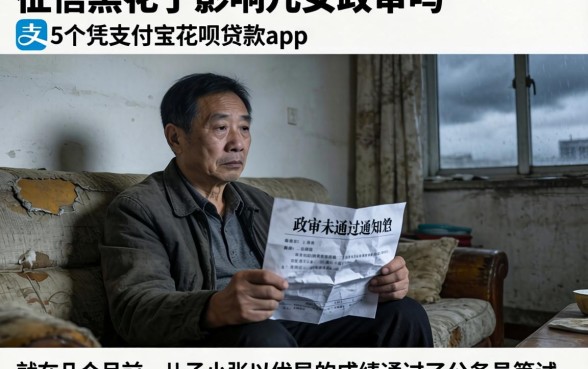 征信黑花了影响儿女政审吗,条列5个凭支付宝花呗贷款的app