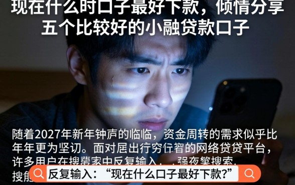 现在什么时口子最好下款，倾情分享五个比较好的小额贷款口子
