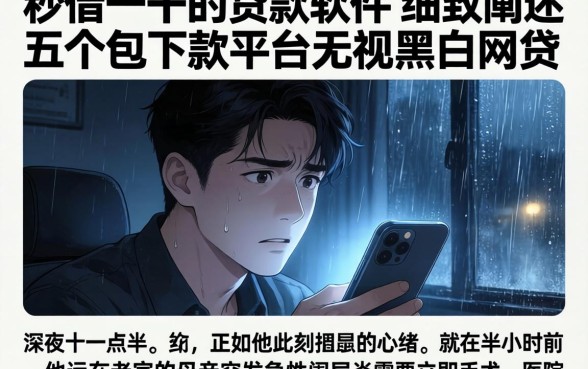 秒借一千的贷款软件，细致阐述五个包下款平台无视黑白的网贷