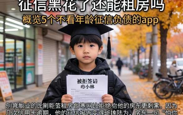 征信黑花了还能租房吗，概览5个不看年龄征信负债的app
