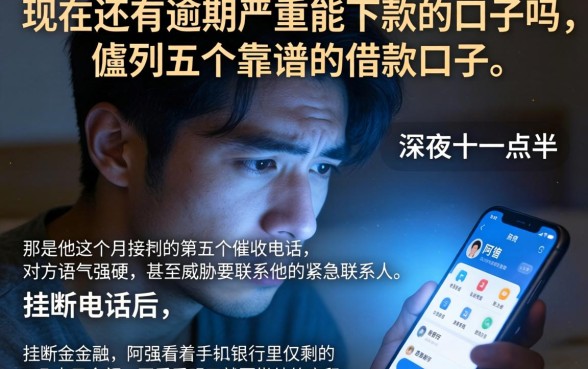 现在还有逾期严重能下款的口子吗,胪列五个靠谱的借款口子