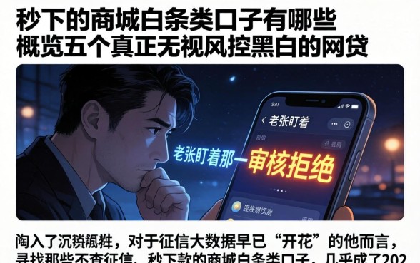 秒下的商城白条类口子有哪些，概览五个真正无视风控黑白的网贷