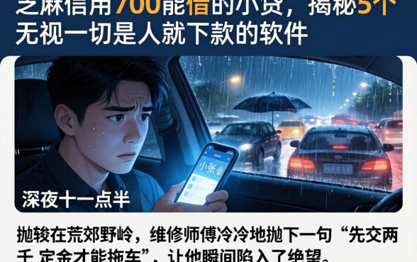 芝麻信用700能借的小贷，揭秘5个无视一切是人就下款的软件