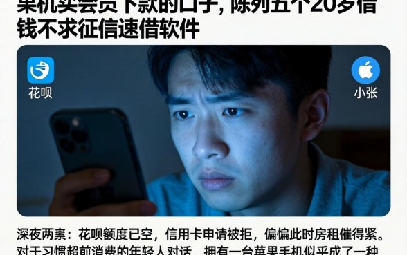 果机买会员下款的口子，陈列五个20岁借钱不求征信速借软件