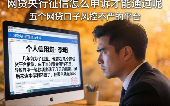 网贷央行征信怎么申述才能通过呢，概括五个网贷口子风控不严的平台