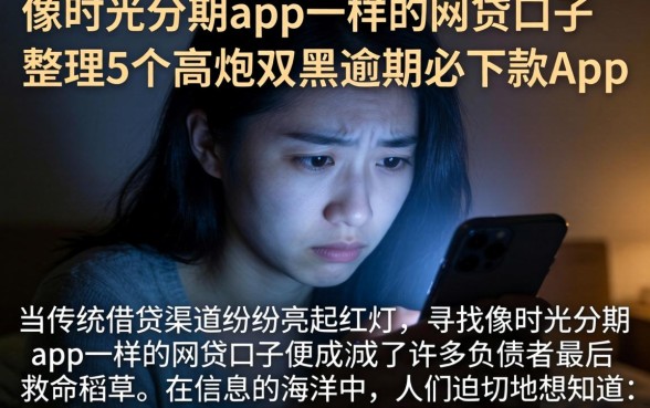 像时光分期app一样的网贷口子,整理5个高炮双黑逾期必下款app