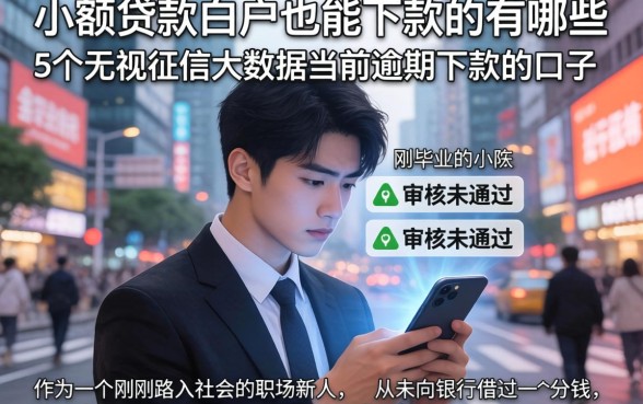 小额贷款白户也能下款的有哪些，条列5个无视征信大数据当前逾期下款的口子