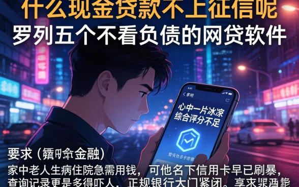 什么现金贷款不上征信呢，罗列五个不看负债的网贷软件