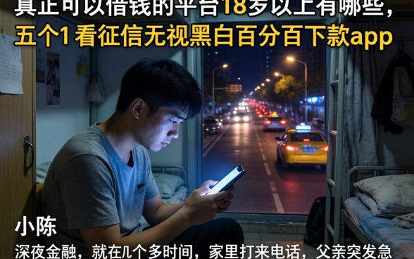 真正可以借钱的平台18岁以上有哪些，枚举五个不看征信无视黑白百分百下款app
