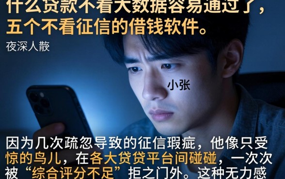 什么贷款不看大数据容易通过了，详细阐述五个不看征信的借钱软件