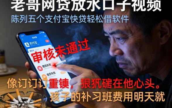 老哥网贷放水口子视频，陈列五个支付宝快贷轻松借软件