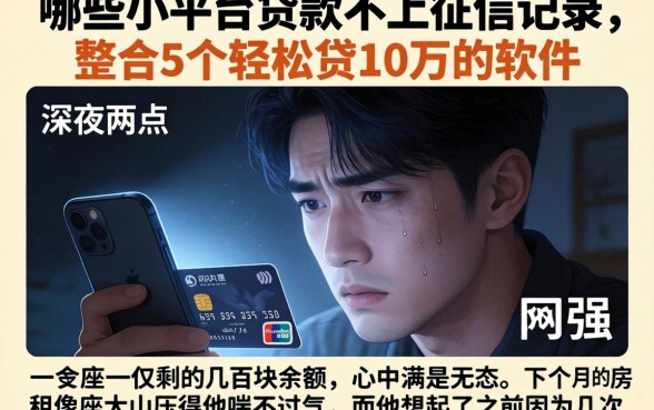 哪些小平台贷款不上征信记录，整合5个轻松贷10万的软件