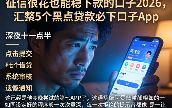 征信很花也能稳下款的口子2026,汇整5个黑户贷款必下口子app