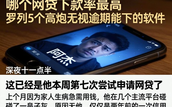 哪个网贷下款率最高，罗列5个高炮无视逾期能下的软件