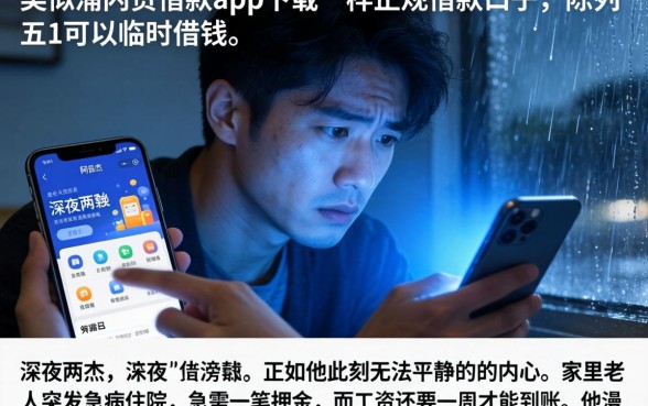 类似浦闪贷借款app下载一样正规的借款口子，陈列五个手机可以临时借钱的软件