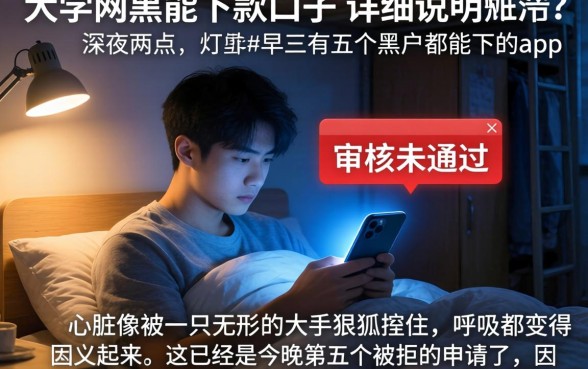 大学网黑能下款的口子，详尽说明五个黑户都能下的app