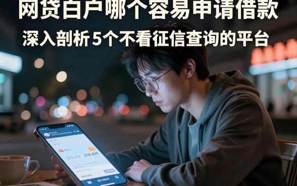 网贷白户哪个容易申请借款，深入剖析5个不看征信查询的平台
