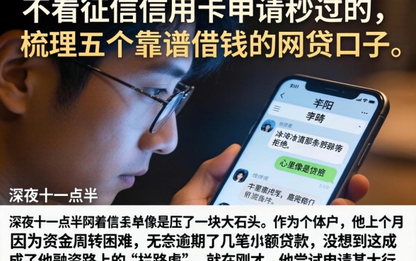 不看征信信用卡申请秒过的,梳理五个靠谱借钱的网贷口子