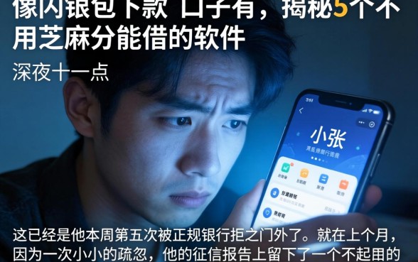 像闪银包下款的口子有，揭秘5个不用芝麻分能借的软件