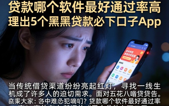 贷款哪个软件最好通过率高，理出5个黑户贷款必下口子app