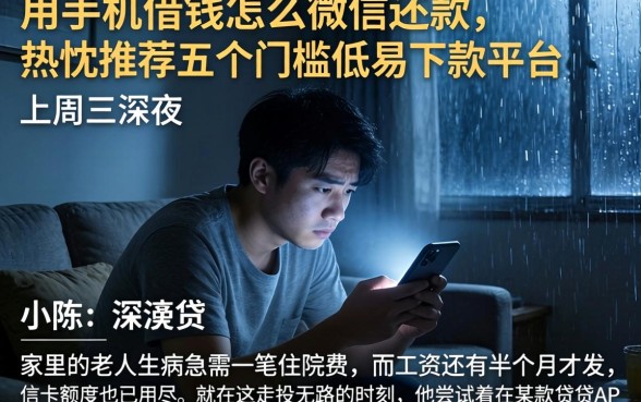 用手机借钱怎么用微信还款，热忱推荐五个门槛低易下款平台
