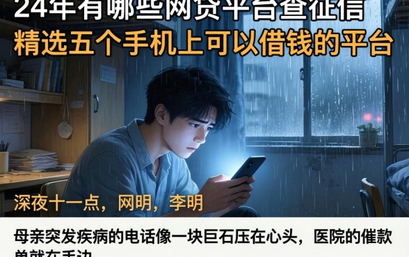 24年有哪些网贷平台不查征信,精选五个手机上可以借钱的平台