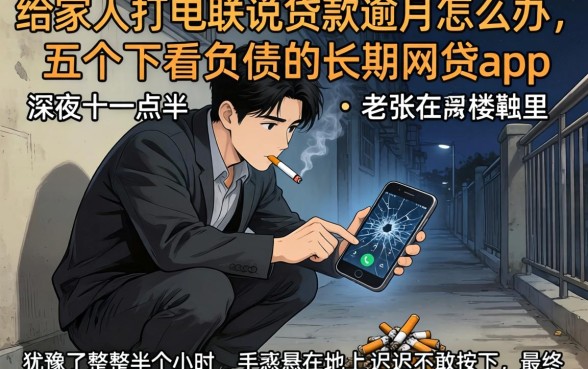 给家人打电联说贷款逾期怎么办，概括五个不看负债的长期网贷app