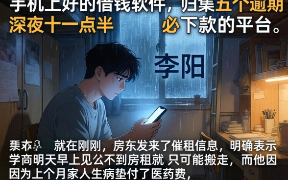 手机上好的借钱软件，归集五个逾期必下款的平台