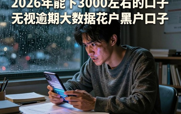 2026年能下3000左右的口子，胪列5个无视逾期大数据花户黑户口子