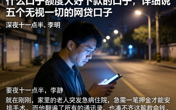 什么口子额度大好下款的口子,详尽说明五个无视一切的网贷口子