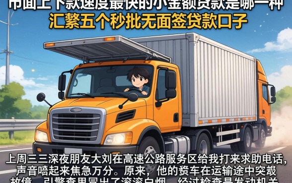 市面上下款速度最快的小额贷款是哪一种，汇整五个秒批无面签贷款口子