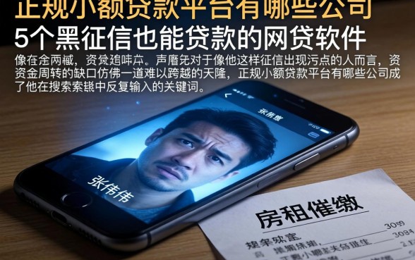 正规小额贷款平台有哪些公司，详细阐述5个黑征信也能贷款的网贷软件