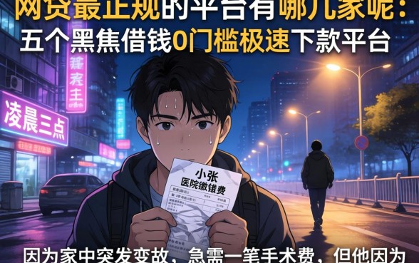 网贷最正规的平台有哪几家呢,详细阐述五个黑户借钱0门槛极速下款平台