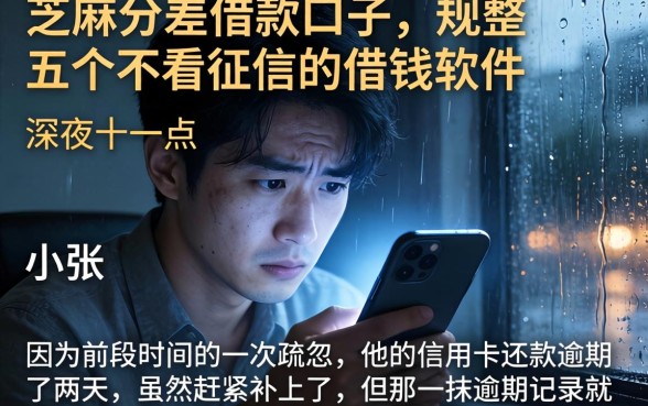 芝麻分差的借款口子，规整五个不看征信的借钱软件