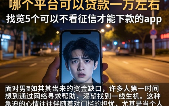 哪个平台可以贷款一万左右，概览5个可以不看征信就能下款的app