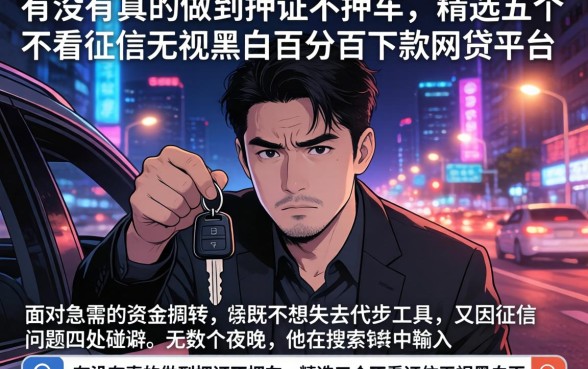 有没有真的做到押证不押车，精选五个不看征信无视黑白百分百下款网贷平台