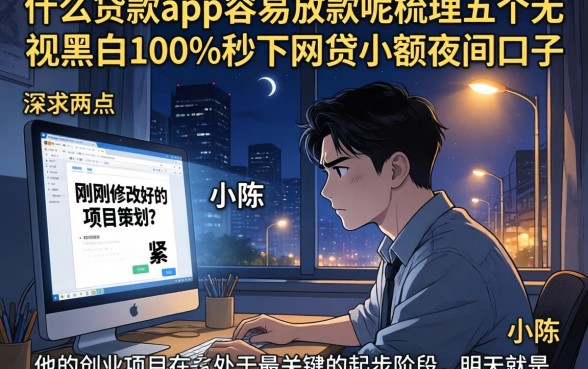 什么贷款app容易放款呢,梳理五个无视黑白100%秒下网贷小额夜间口子