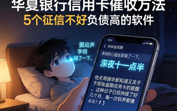 华夏银行信用卡催收方法,概括5个征信不好负债高的软件