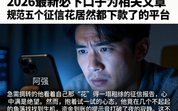 2026最新必下口子的相关文章，规整五个征信花居然都下款了的平台