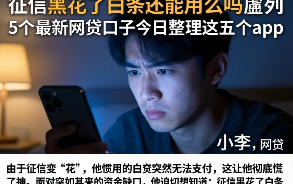 征信黑花了白条还能用么吗，胪列5个最新网贷口子今日整理这五个app