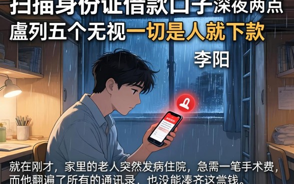 扫描身份证借款口子，胪列五个无视一切是人就下款
