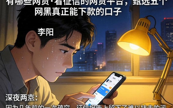 有哪些网贷不看征信的网贷平台，甄选五个网黑真正能下款的口子