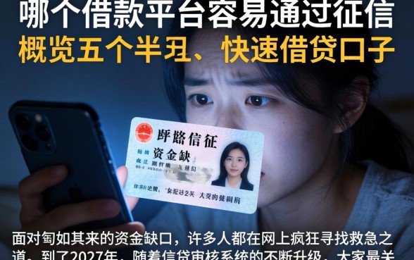 哪个借款平台容易通过征信，概览五个手机和身份证快速借钱口子