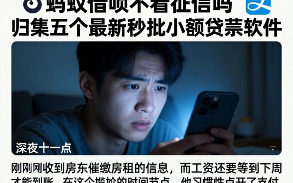 蚂蚁借呗不看征信吗，归集五个最新秒批小额贷款软件