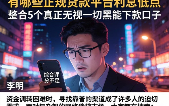 有哪些正规贷款平台利息低点，整合5个真正无视一切黑能下款口子