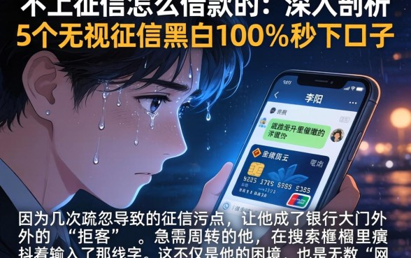 不上征信怎么借款的，深入剖析5个无视征信黑白100%秒下口子