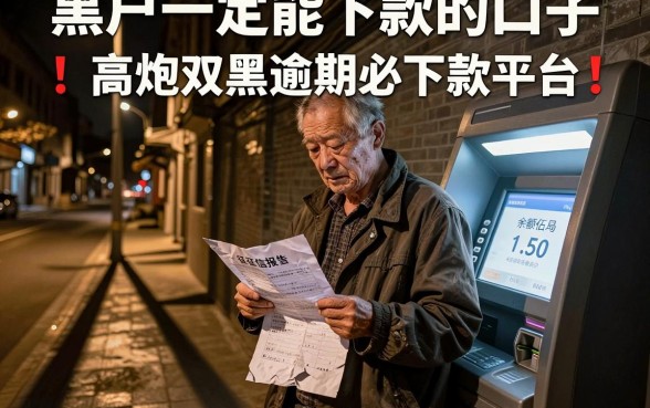黑户一定能下款的口子,罗列五个高炮双黑逾期必下款平台