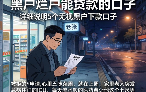 黑户烂户能贷款的口子,详尽说明5个无视黑户下款口子